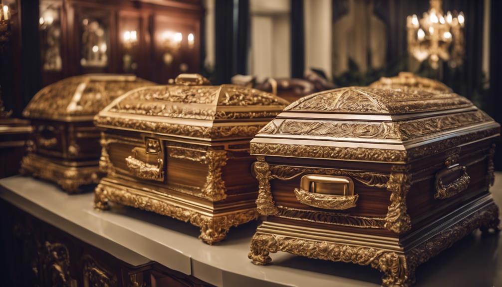 casket variety for funerals